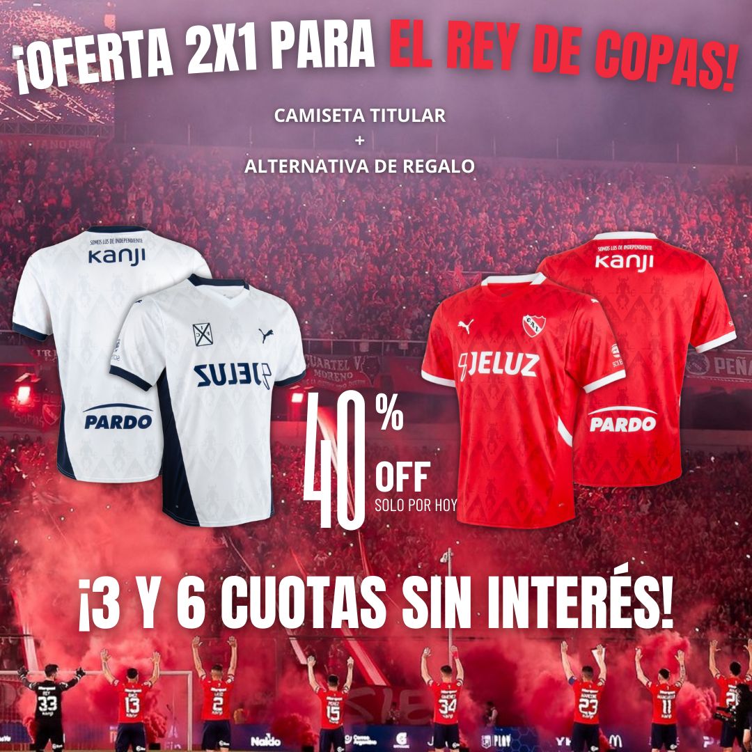camiseta de independiente titular alternativa de regalo