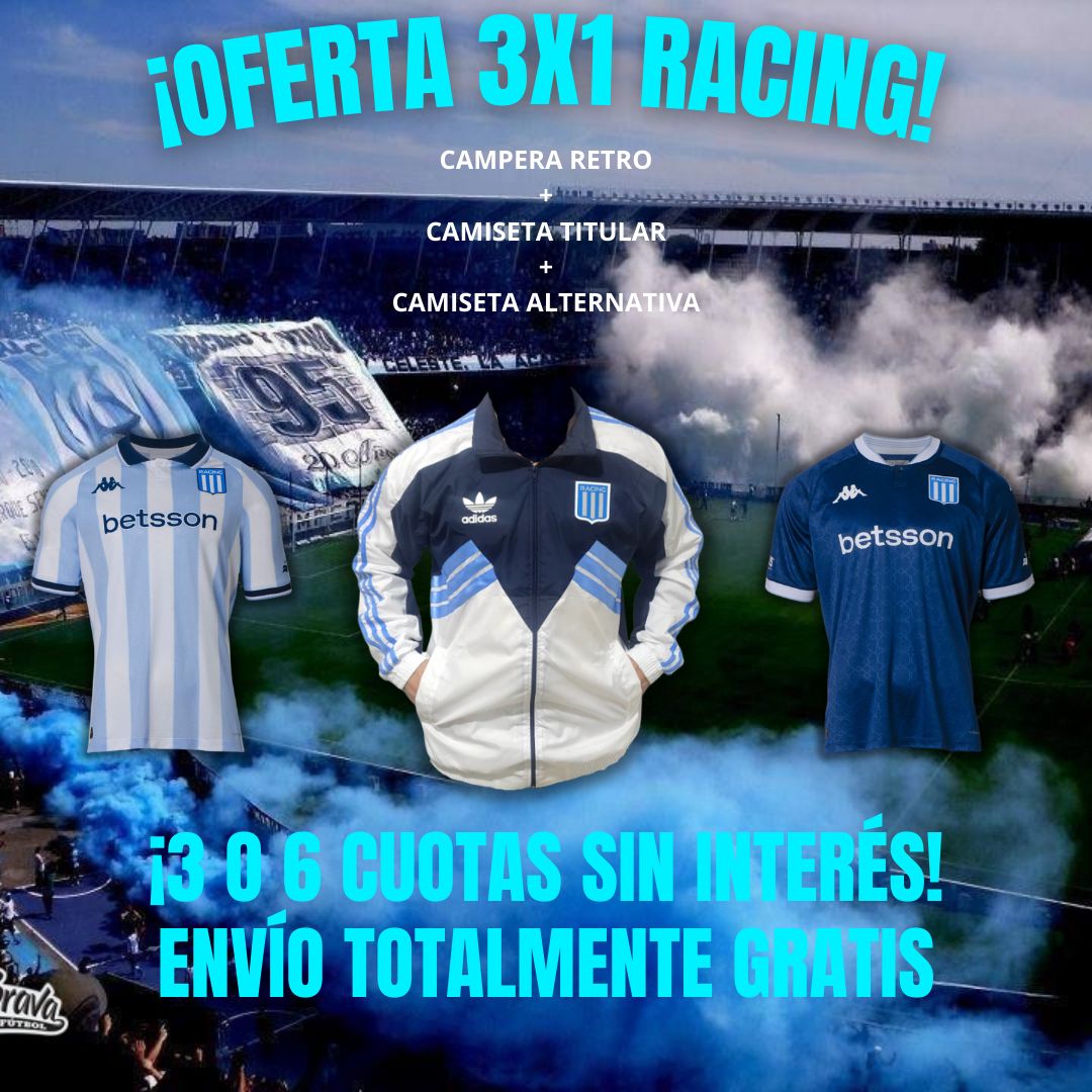 CAMPERA DE RACING OFERTA 3X1