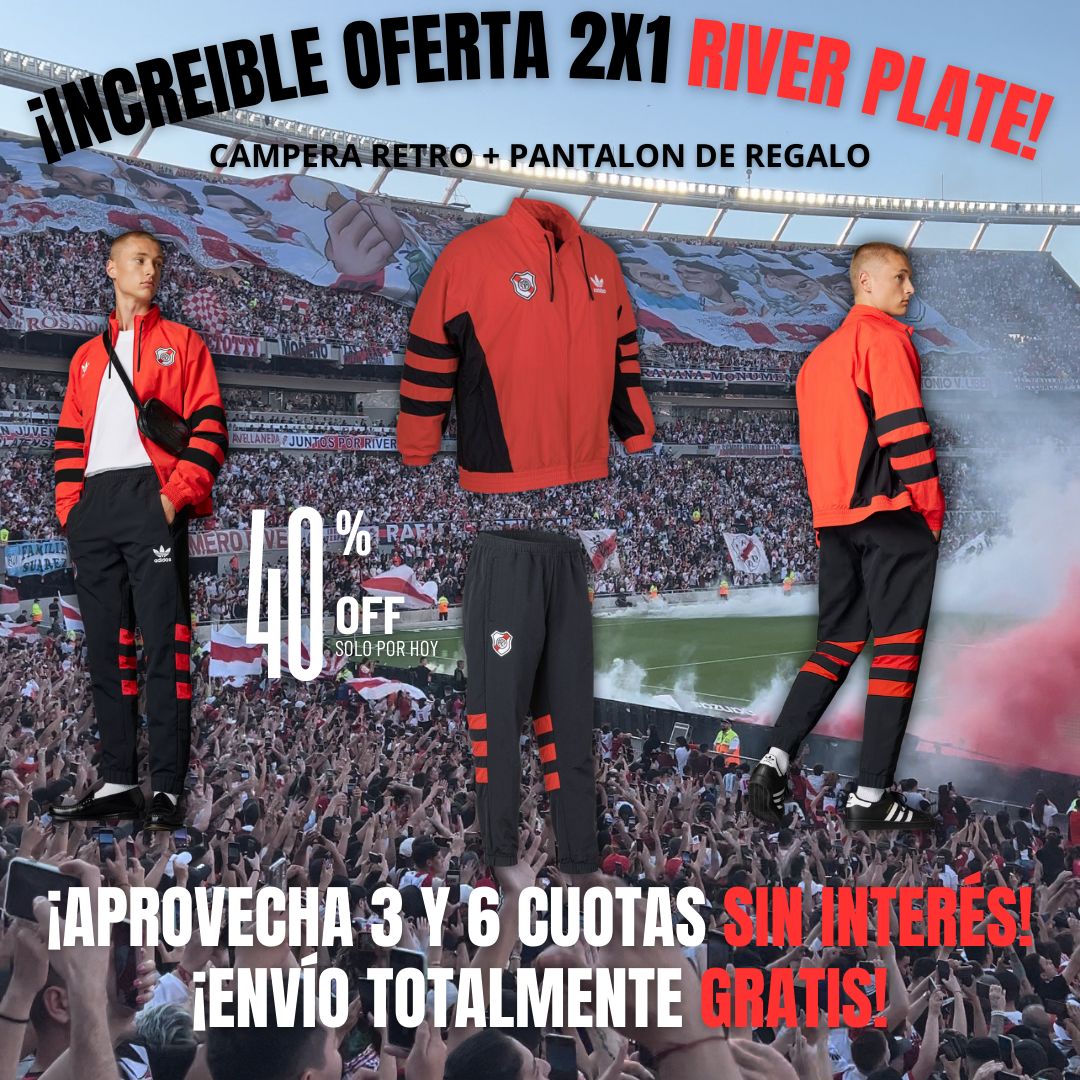 CAMPERA RETRO RIVER PLATE (OFERTA 2X1)